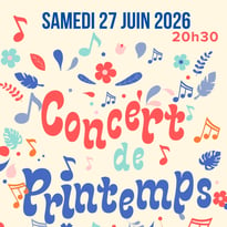 Concert de printemps de l'harmonie Bussang-Saint-Maurice