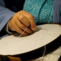 Découverte de la broderie au plumetis