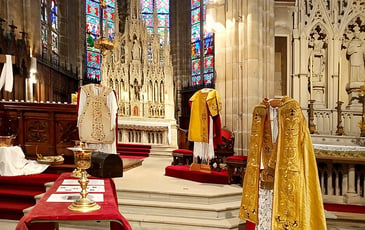 Exposition des objets liturgiques