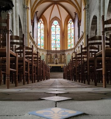 Visite libre ou commentée de l'église Saint-Christophe et de sa chapelle unique en Europe
