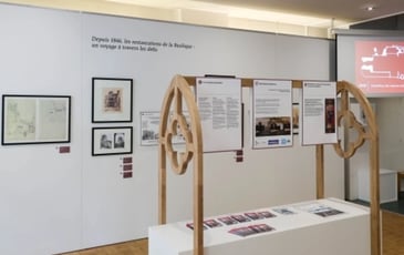 Visite de la maison du projet de restauration de la basilique Saint-Maurice