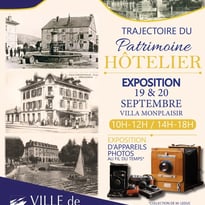 Exposition "Trajectoire du patrimoine hôtelier" et d'appareils photos
