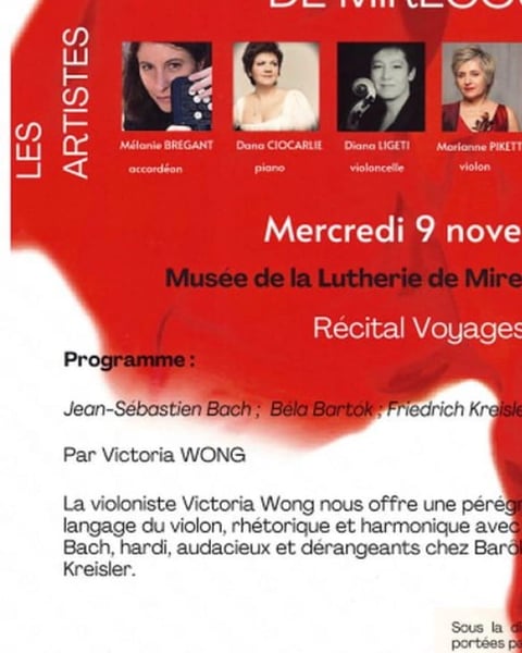 Rencontres internationales de violon, concert à Ville sur Illon
