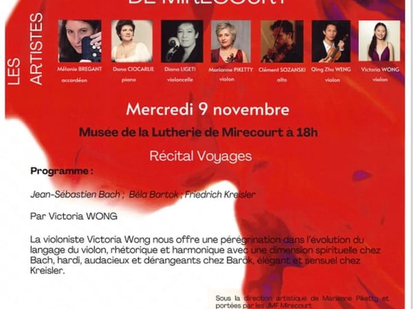 Rencontres internationales de violon, concert à Ville sur Illon