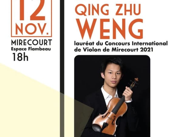 Rencontres internationales de violon, concert à Mirecourt